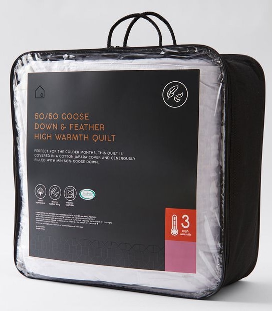 50/50 Goose Down & Feather High Warmth Quilt