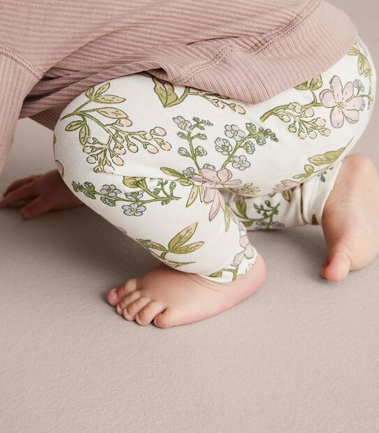 Baby Organic Cotton Print Leggings
