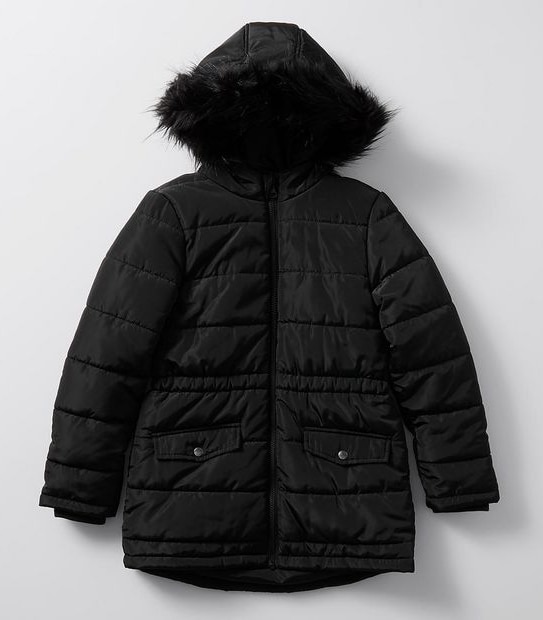 Fur Trim Puffer Jacket