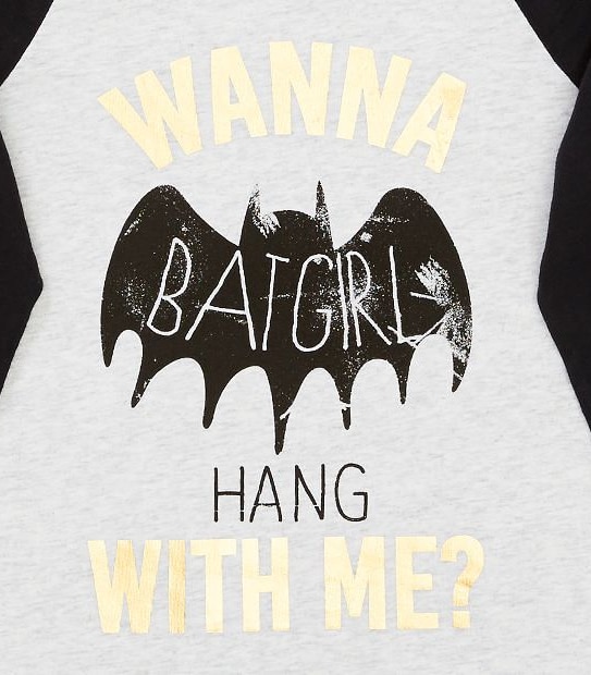 Batgirl Long Sleeve Raglan T-Shirt