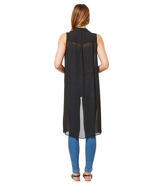 Lily Loves Longline Shirt - Black