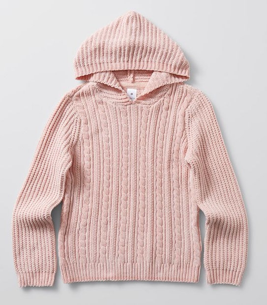 Hooded Cable Knit Jumper