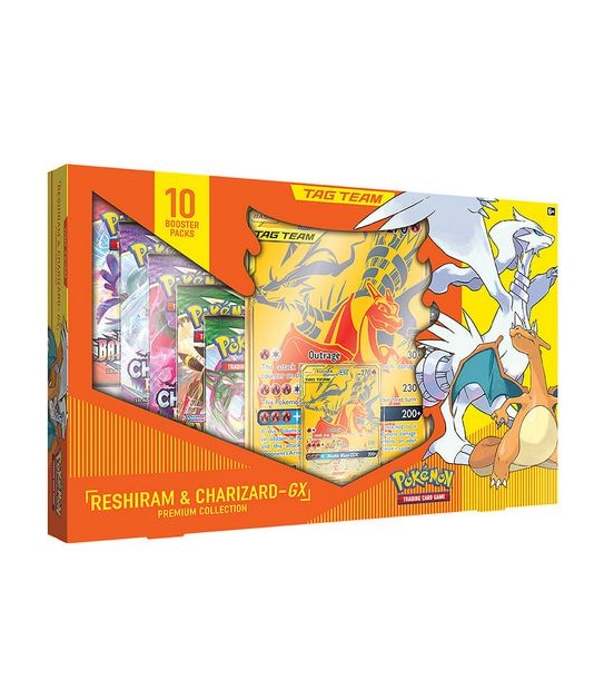 Pokemon Trading Card Games: Reshiram & Charizard-GX Premium