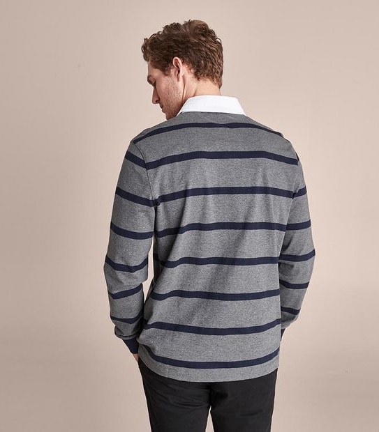 Striped Long Sleeve Rugby Top
