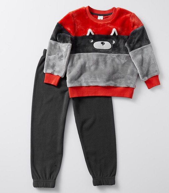 Racoon Soft Fleece Pyjama Set
