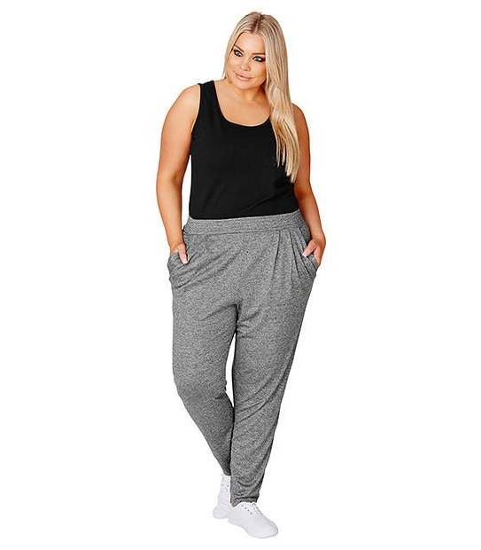 Belle Curve Lounge Pants - Charcoal Marle 4 of 4