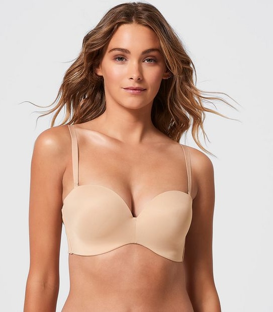 Moulded Wirefree Strapless Bra; Style: TLSWF070 - Latte Brown