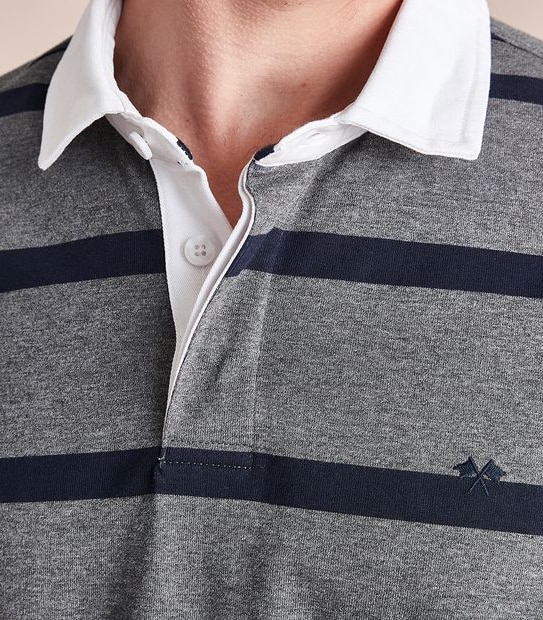 Striped Long Sleeve Rugby Top
