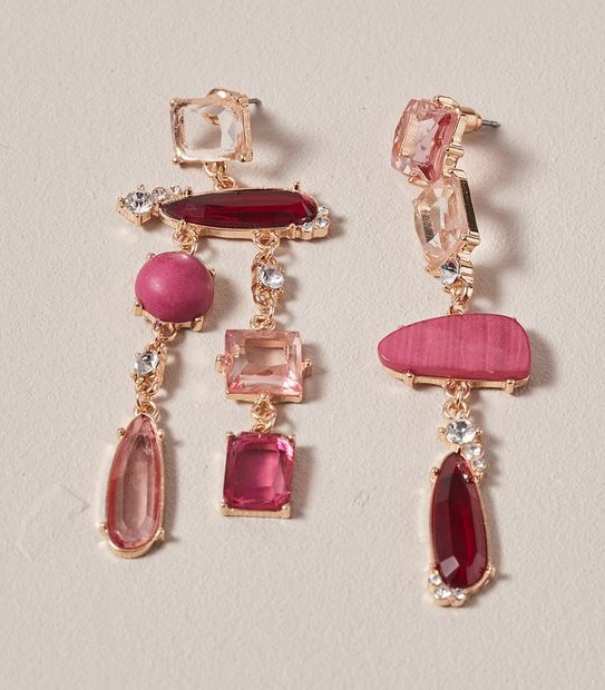 Coloured Mismatched Earrings