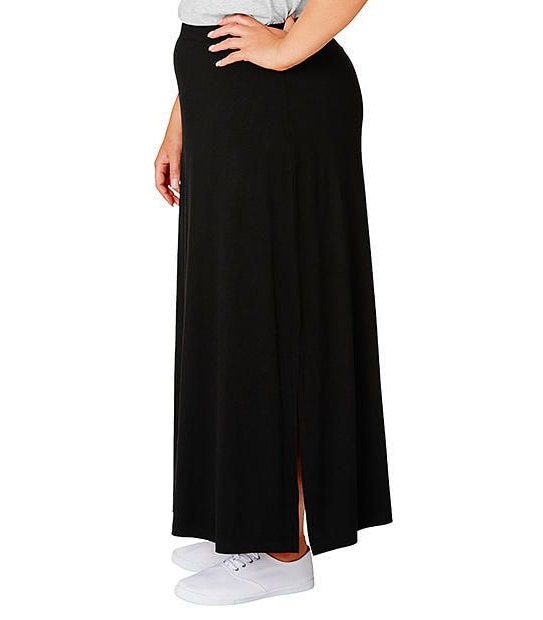 Belle Curve Jersey Maxi Skirt 2 of 4