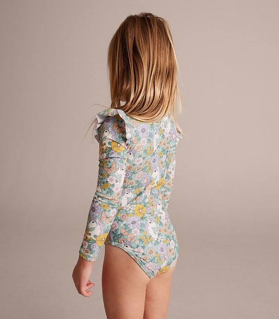 Floral Unicorn Swim Surfsuit
