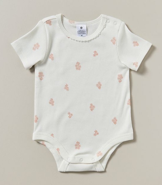 3 Pack Baby Organic Cotton Rib Bodysuits