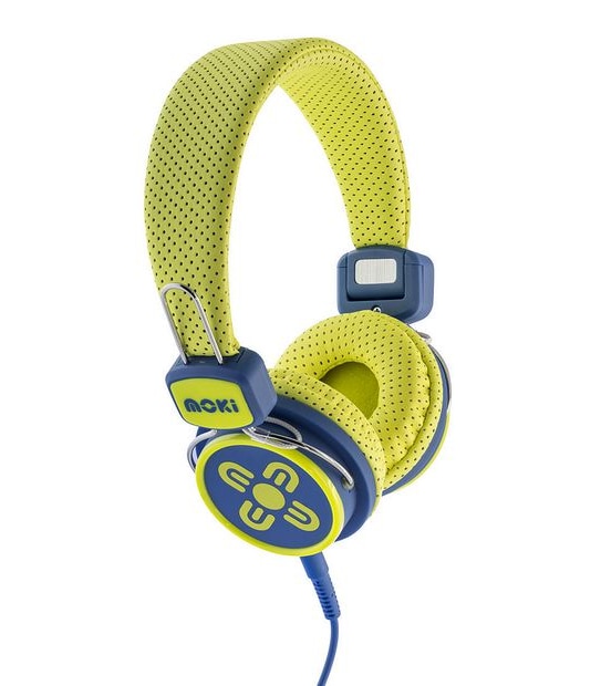 Moki Kids Safe Headphones - Yellow & Blue