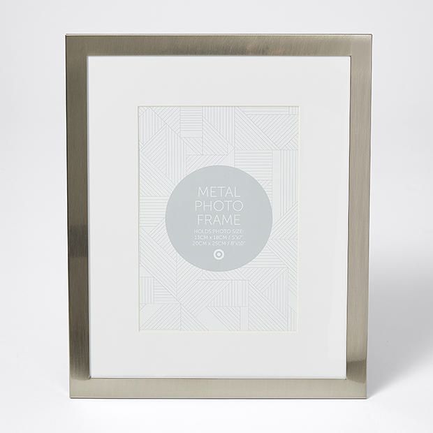 Brushed Silver Photo Frame 20cm x 25cm Brushed Silver Photo Frame 20cm x 25cm