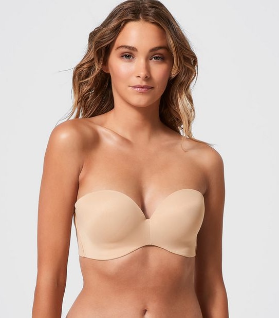 Moulded Wirefree Strapless Bra; Style: TLSWF070 - Latte Brown