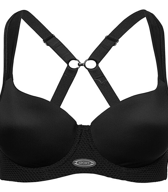Medium Impact Sports Bra - Black, Style:10098045