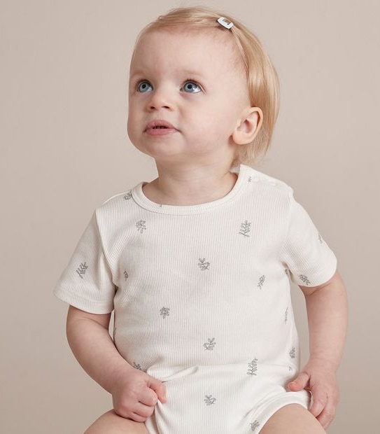 3 Pack Baby Organic Cotton Rib Bodysuits