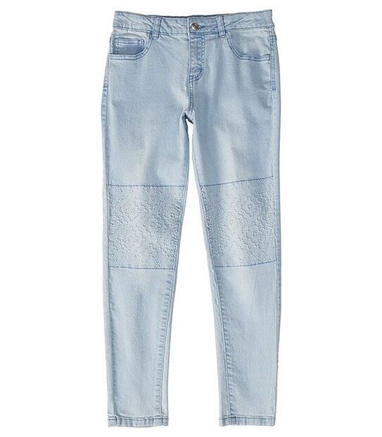 Denim Embroidered Jeans
