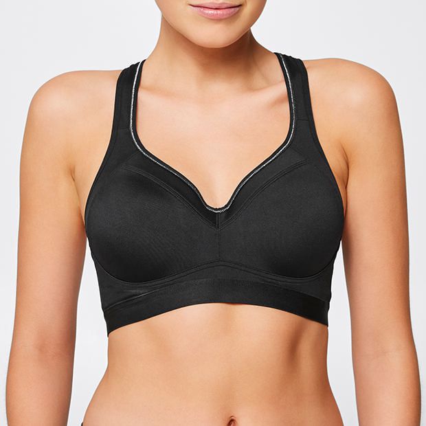 High Impact Sports Bra Style CN1471PH Black Lurex