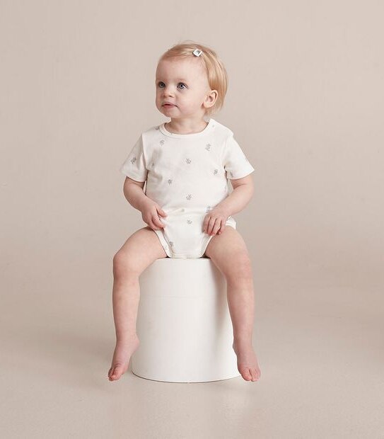 3 Pack Baby Organic Cotton Rib Bodysuits