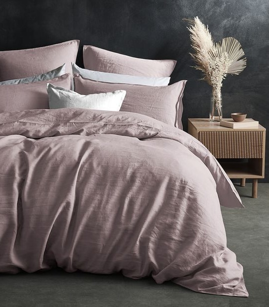 Lilah Linen Quilt Cover Set King Bed Target Australia