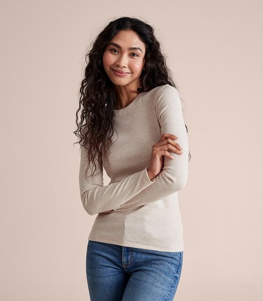 Cotton Rib Layer Top