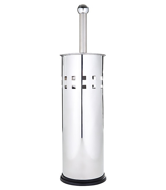 essentials Stainless Steel Toilet Brush Holder