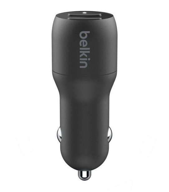 Belkin Boost Charge&trade; Dual USB-A Car Charger 24W & USB-A to Lightning Cable