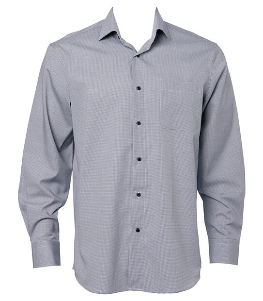 Men's Limited Editions Egyptian Cotton Micro Check Business Shirt - Black