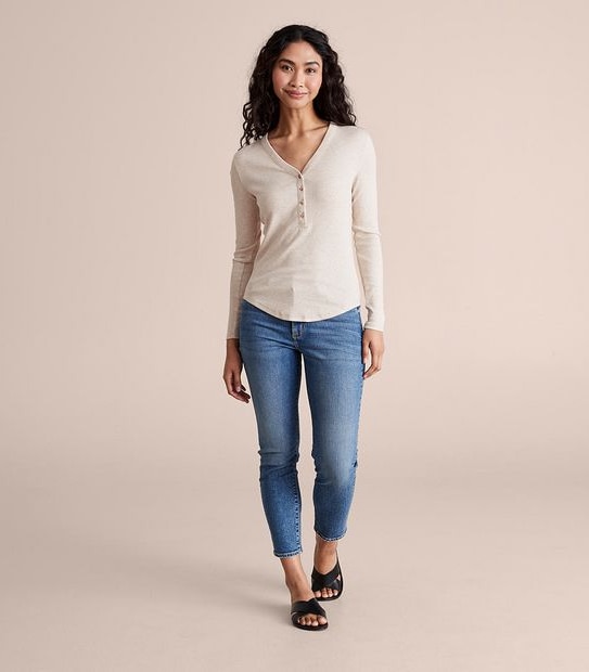 Cotton Henley Top