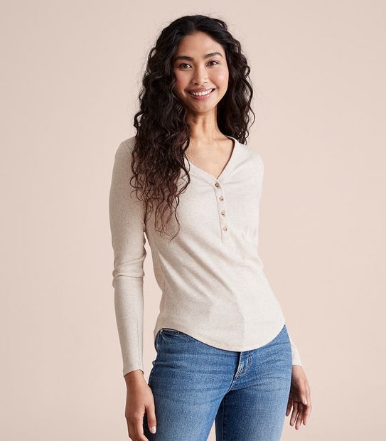 Cotton Henley Top
