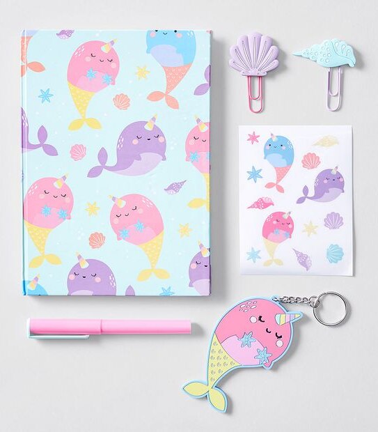 Narwhal Journal & Keyring Set
