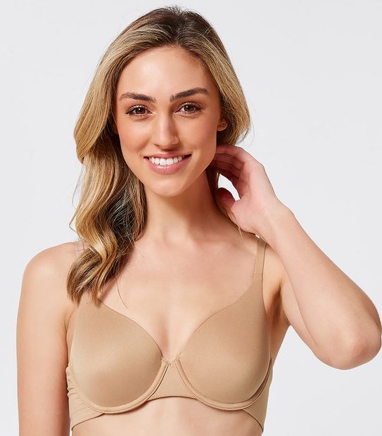 Soft Comfort T-Shirt Bra; Style: TLTSB060 - Natural