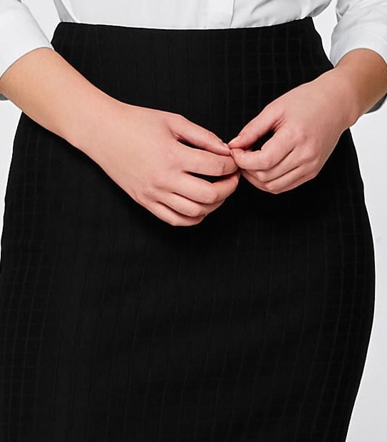 Grid Check Bengaline Skirt