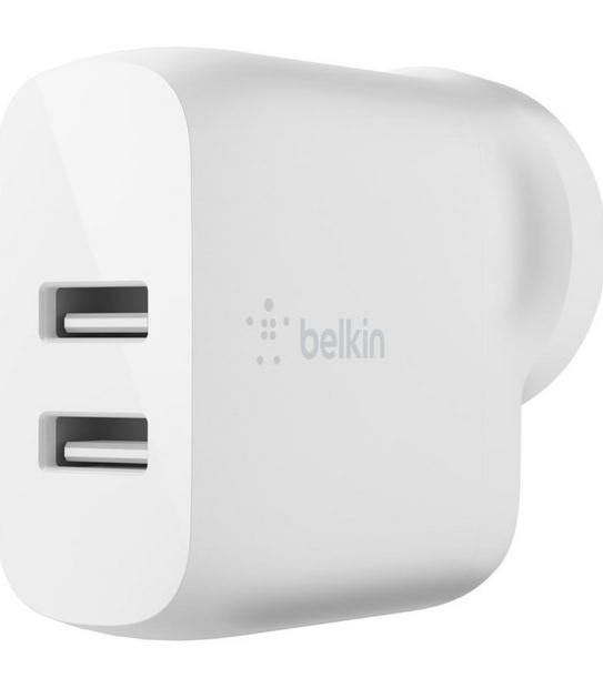 Belkin Boost Charge&trade; Dual USB-A Wall Charger 24W + USB-A to Micro-USB Cable