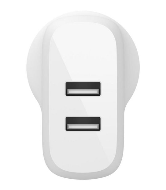 Belkin Boost Charge&trade; Dual USB-A Wall Charger 24W + USB-A to Micro-USB Cable