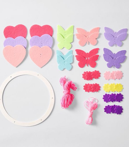 Make Your Own Butterfly & Heart Mobile Kit