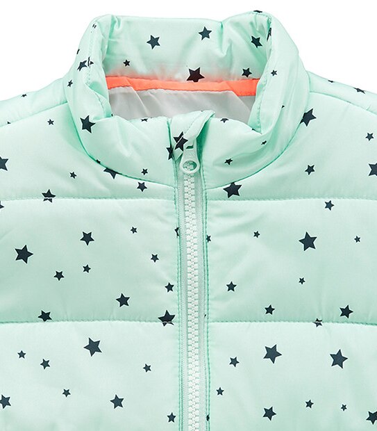 Star Print Puffer Vest