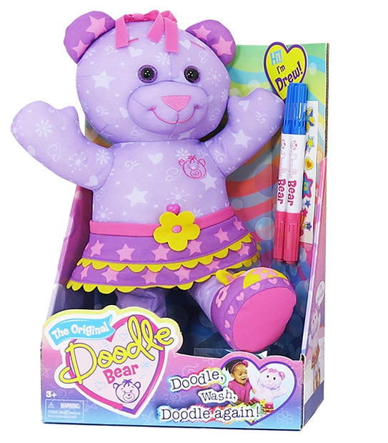 LAMAZE The Original Doodle Bear 14ʺ Plush Toy with 3 Washable Markers - Chef