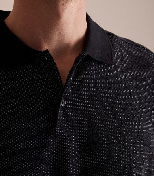 Preview Jacquard Jersey Polo Top