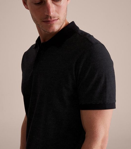 Preview Jacquard Jersey Polo Top