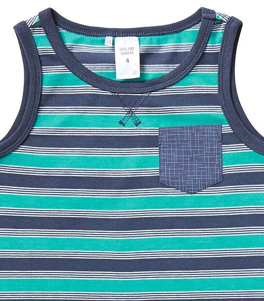 Retro Stripe Pyjamas With Bonus Sleep Mask