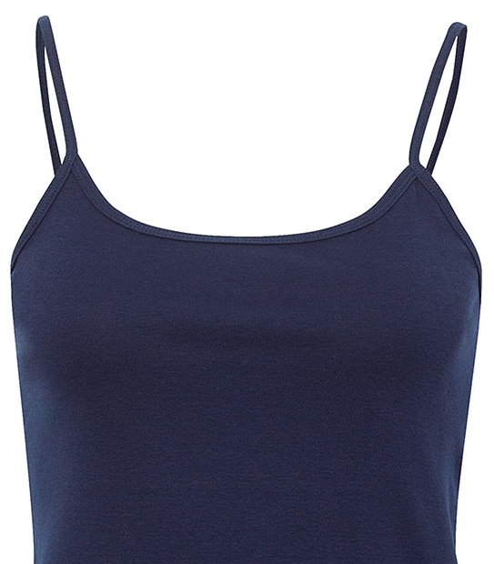 essentials Rib Singlet - Navy Blue