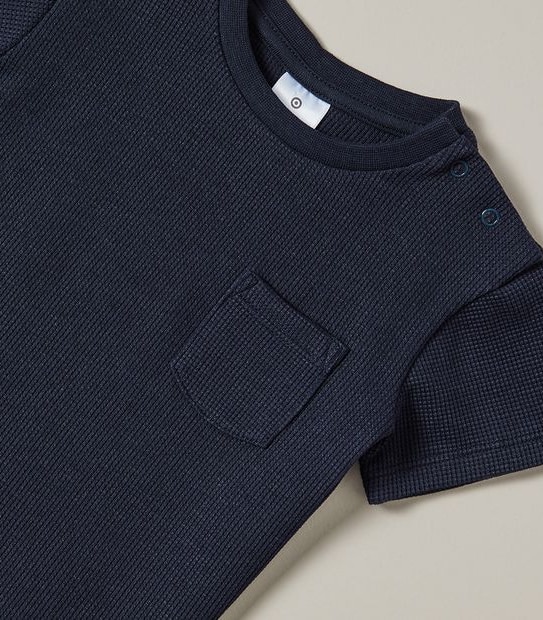 2 Piece Baby T-shirt and Short Waffle Set 