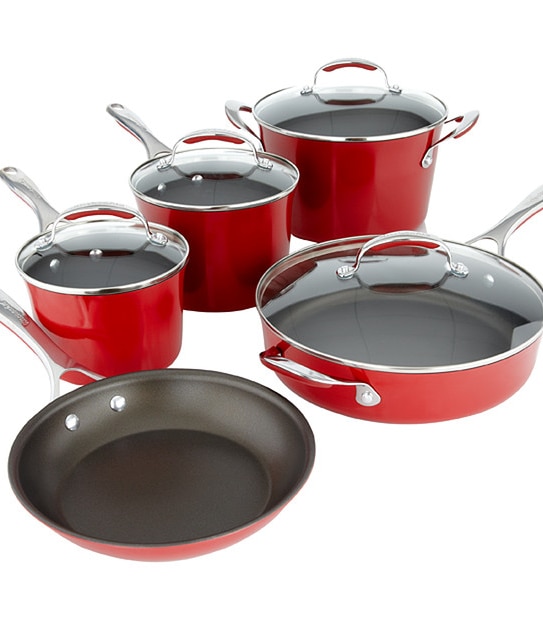 KitchenAid Red 5 Piece Gourmet Cookset