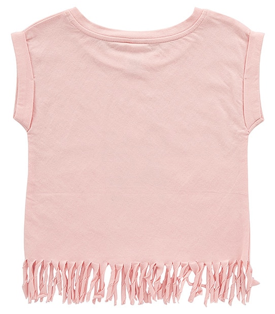 Cactus Print Fringe Top