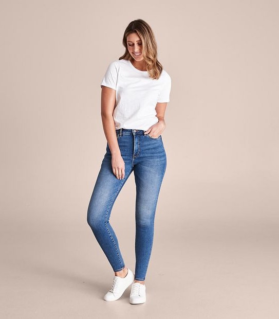 Shape Your Body Skinny High Rise Ankle Length Jeans