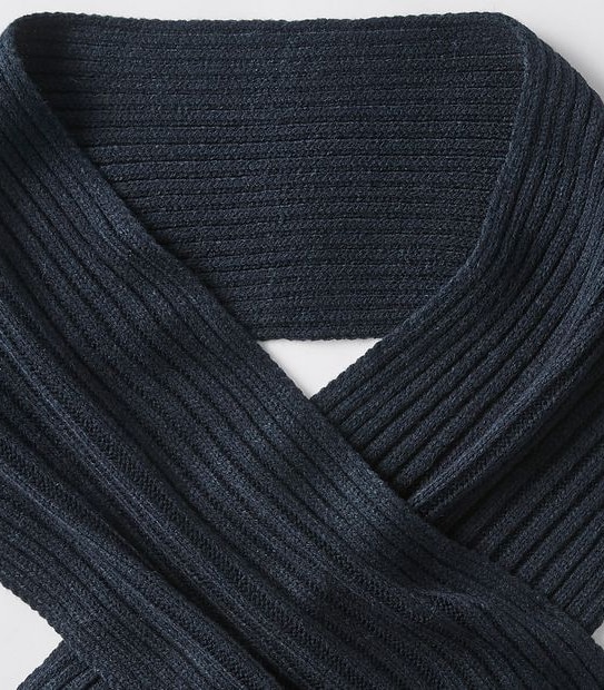 Knit Scarf - Navy Blue