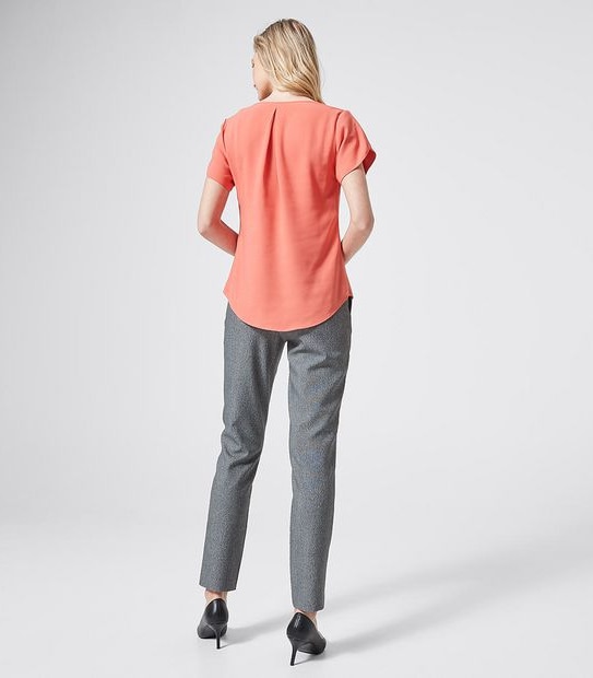 Preview Evie Tulip Sleeve Blouse - Spiced Coral Pink