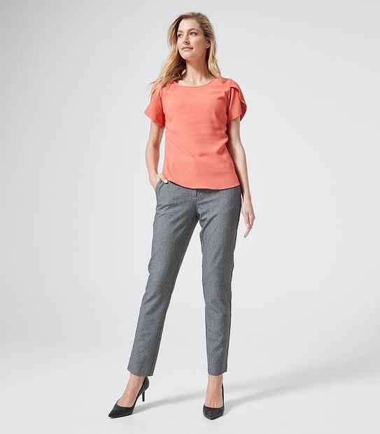 Preview Evie Tulip Sleeve Blouse - Spiced Coral Pink